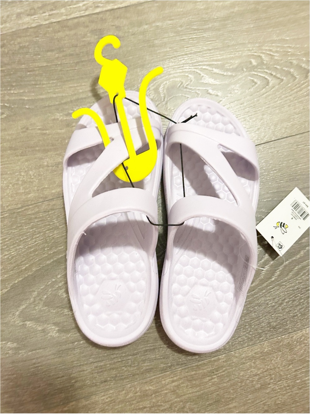 Joybees Slip-On Sandals Slides Lavender Lilac Purple Size 6 summer casual